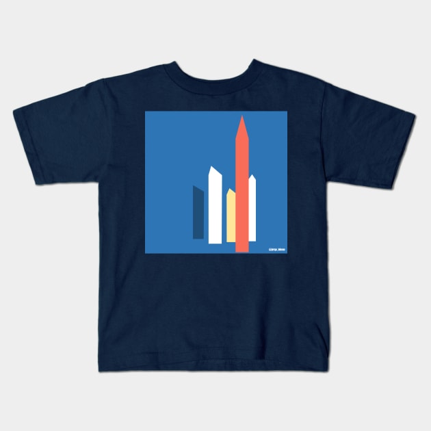 luis barragan satellite towers mexican architecture Kids T-Shirt by jorge_lebeau